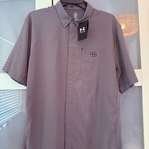 NEW Men's Under Armour Fish Pro Hybrid Woven SS